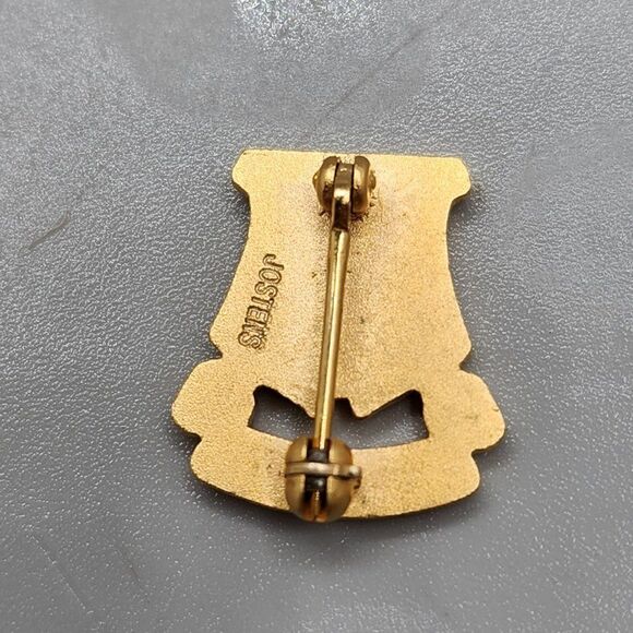 Vintage NSA National Secretaries Association Pin Signed Jostens Gold Black - Picture 2 of 3